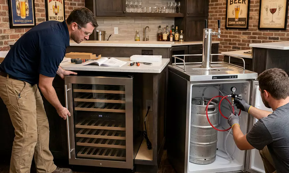 Wine Cooler and Kegerator Installation in San Leandro, CA