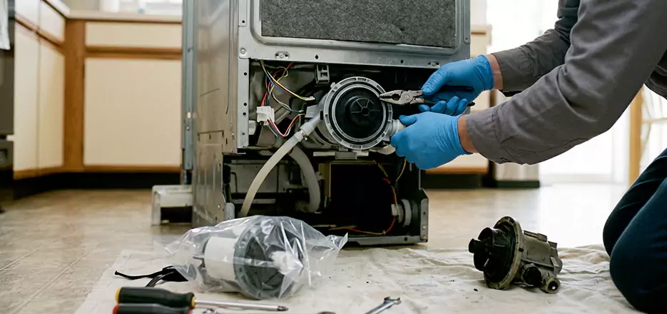 Dishwasher Motor Pump Replacement in San Leandro
